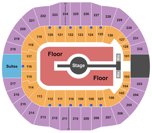 Cajundome Rod Wave Seating Chart