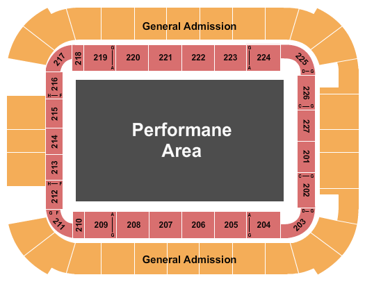Lake Charles Civic Center Arena Seating Map