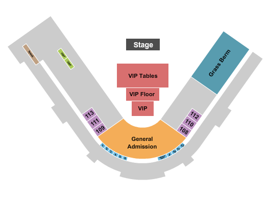 Lake Elsinore Diamond Concert w/ VIP Levels Seating Chart