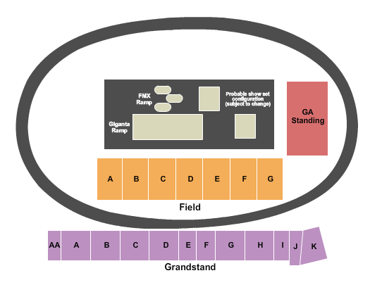 Lake Erie Speedway Nitro Circus Seating Chart