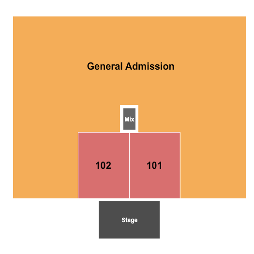 Lake Martin Amphitheater Endstage 101-102/GA Seating Chart