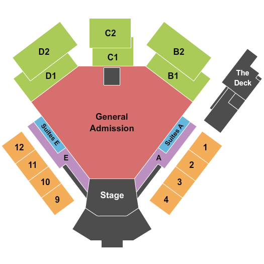 Lake Olmstead Stadium - Pavilion XPR Fan Fest Seating Chart
