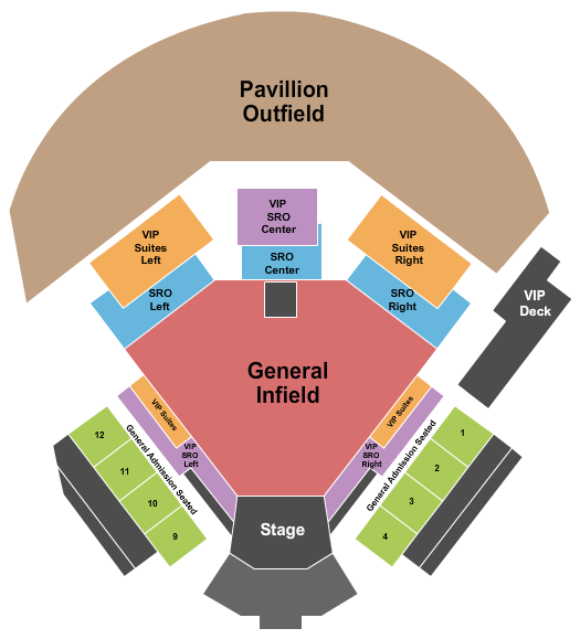 Lake Olmstead Stadium Concert Seating Chart