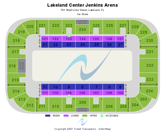 Jenkins Arena - RP Funding Center Standard Seating Chart