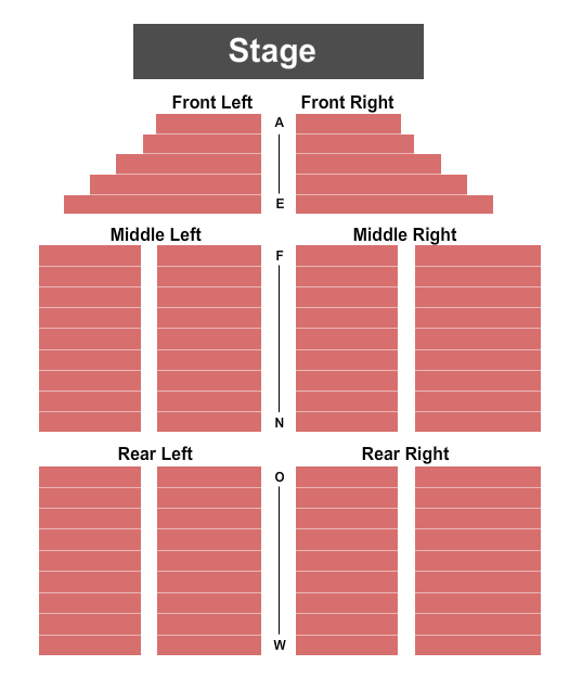 Lake Of The Torches Showroom End Stage Seating Chart