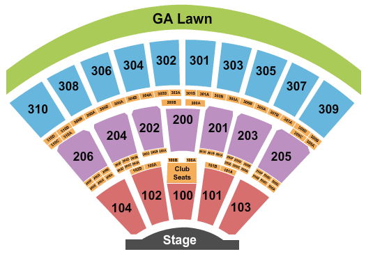 St. Joseph’s Health Amphitheater at Lakeview Seating Chart