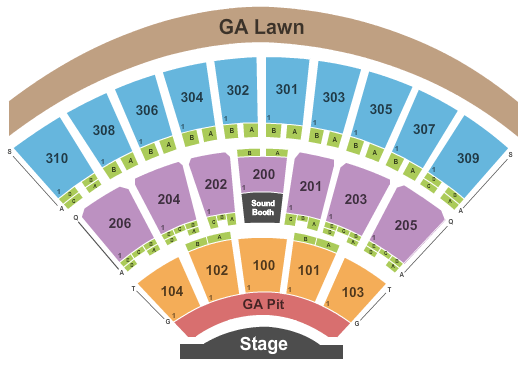 Empower Federal Credit Union Amphitheater at Lakeview Endstage Pit Seating Chart