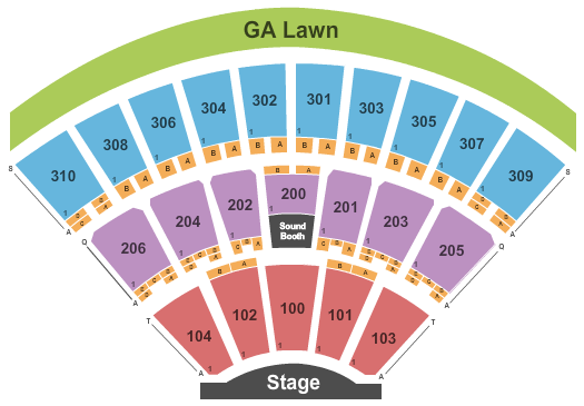 Empower Federal Credit Union Amphitheater at Lakeview End Stage Seating Chart