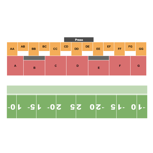 Lamonica Stadium DCI Seating Chart