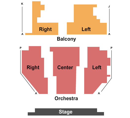 Lancaster Grand Theatre - KY End Stage Seating Chart