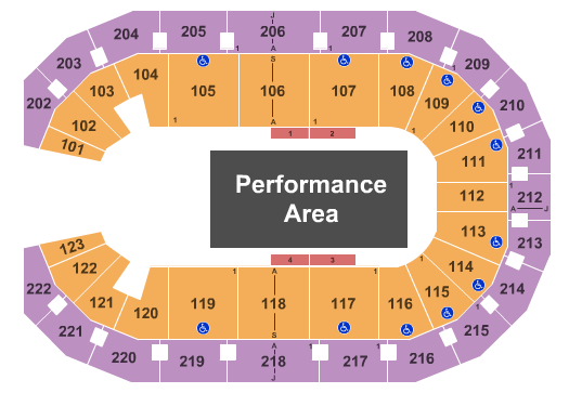 Landers Center Jurassic World Live Seating Chart