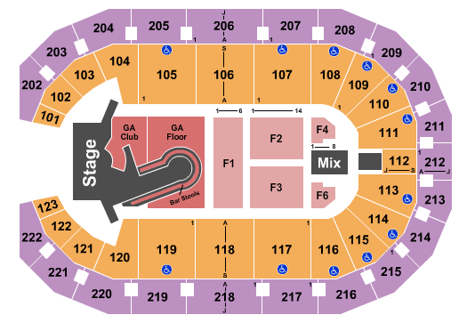 Landers Center Kelly Clarkson Seating Chart