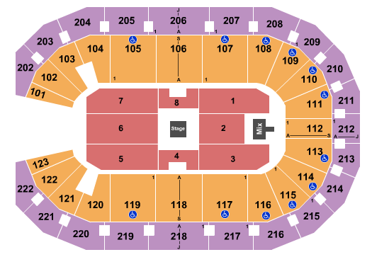Landers Center Royal Comedy Tour Seating Chart