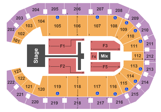 Landers Center TobyMac Seating Chart