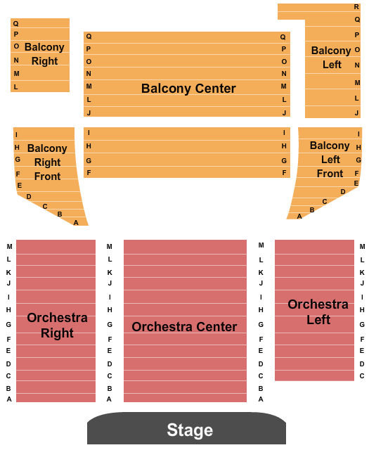Larcom Performing Arts Theatre Seating Chart