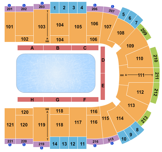 Sames Auto Arena Dinsey On Ice Seating Chart