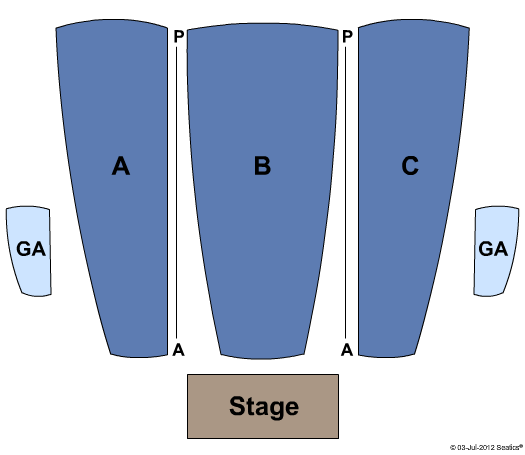 Central Park Performing Arts Center End Stage Seating Chart