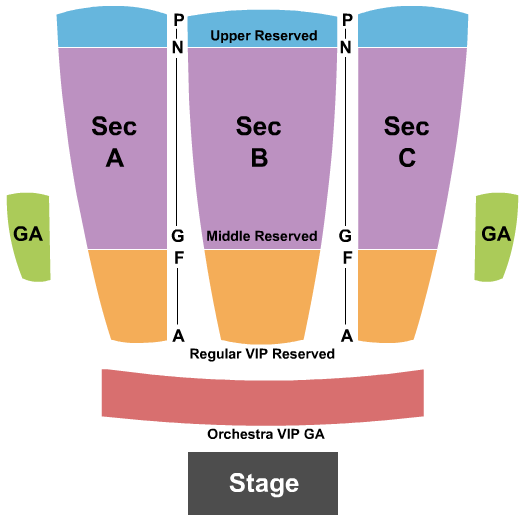 Central Park Performing Arts Center Seating Chart