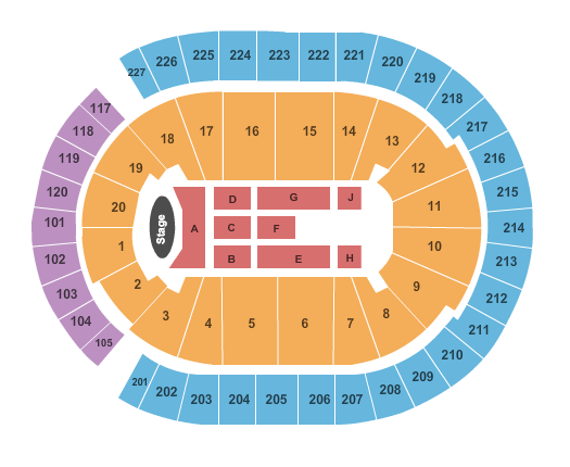 T-Mobile Arena Garth Brooks Seating Chart