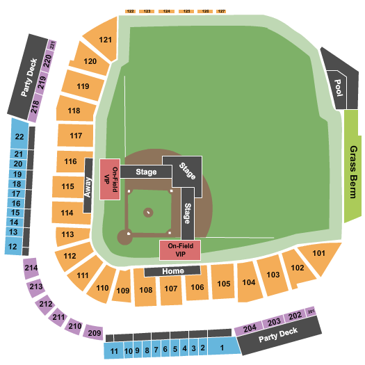 Las Vegas Ballpark British Rock Royalty Seating Chart