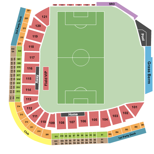 Las Vegas Ballpark, Soccer Seating Chart Star Tickets