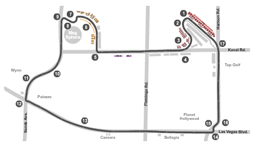 Las Vegas Strip Circuit Formula1 2022 Seating Chart