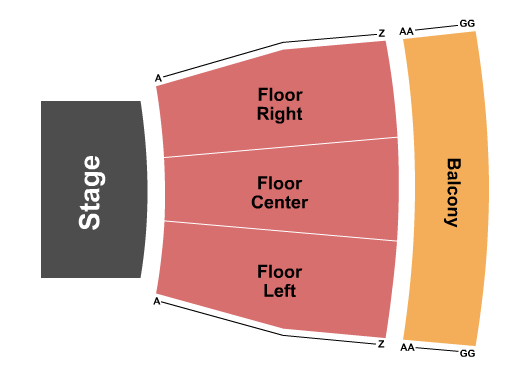 Austin Auditorium at Lasells Stewart Center End Stage Seating Chart