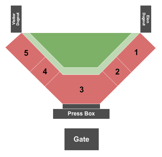 Latham Park Baseball 2020 Seating Chart