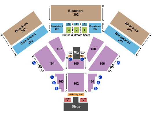 Laughlin Events Center Endstage Pit Seating Chart