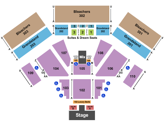 Laughlin Events Center Miranda Lambert Seating Chart