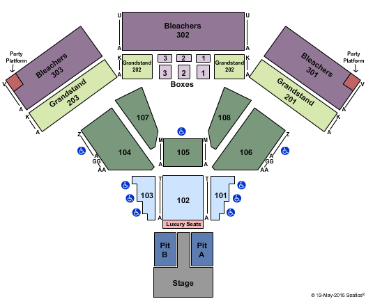 Laughlin Events Center Rascal Flatts Seating Chart