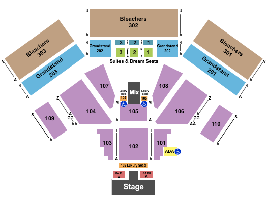 Laughlin Events Center Toby Keith Seating Chart
