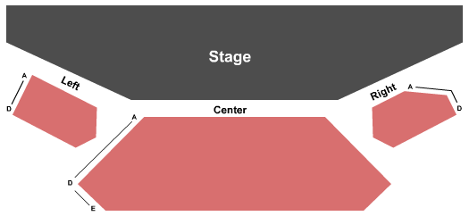 Lauren K. Woods Theatre End Stage Seating Chart