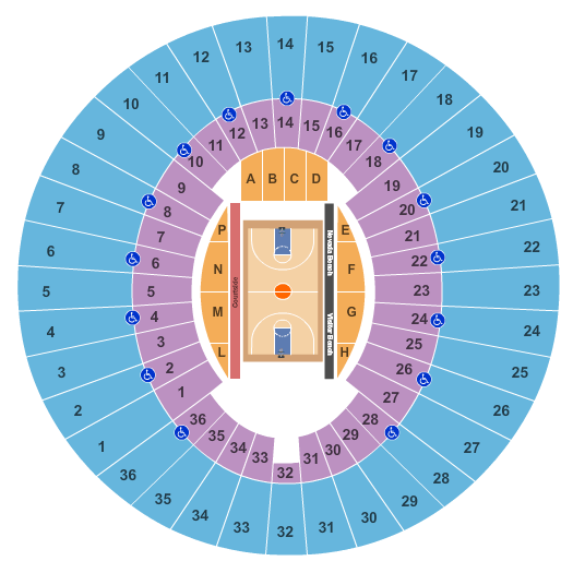 Lawlor Events Center Basketball Seating Chart