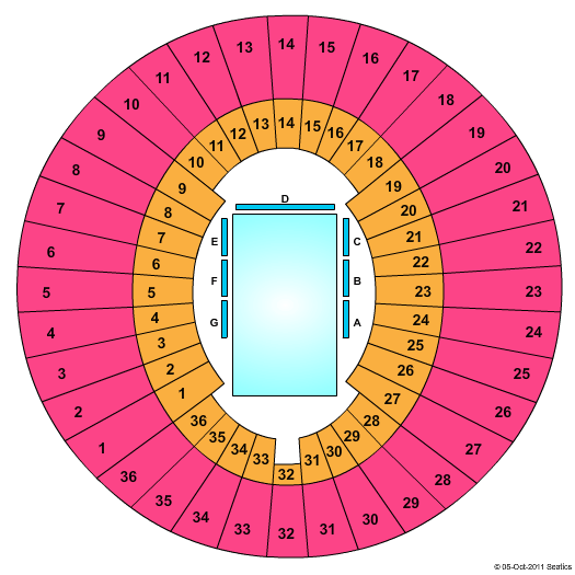 Lawlor Events Center Disney on Ice Seating Chart
