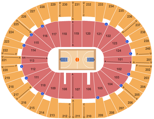 Lawrence Joel Memorial Coliseum Seating Chart - Winston Salem