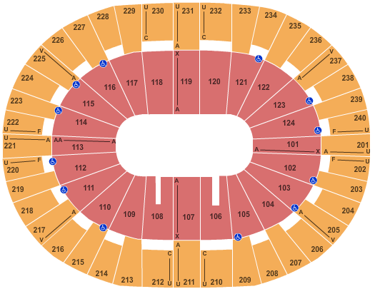 Lawrence Joel Veterans Memorial Coliseum Open Floor Seating Chart