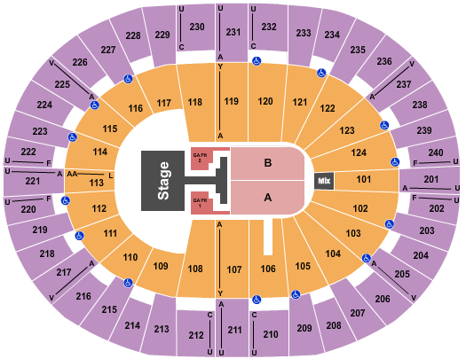 Lawrence Joel Veterans Memorial Coliseum Seating Chart