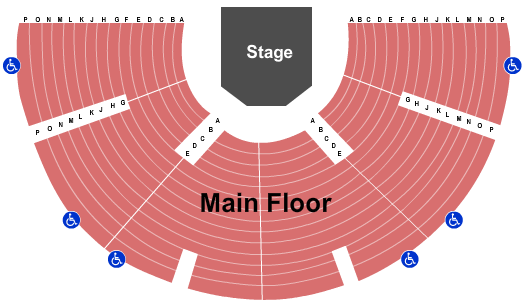 Lazardis Hall at Tom Patterson Theatre End Stage Seating Chart