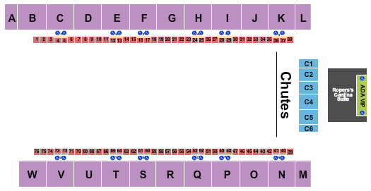 Lazy E Arena Rodeo 2 Seating Chart