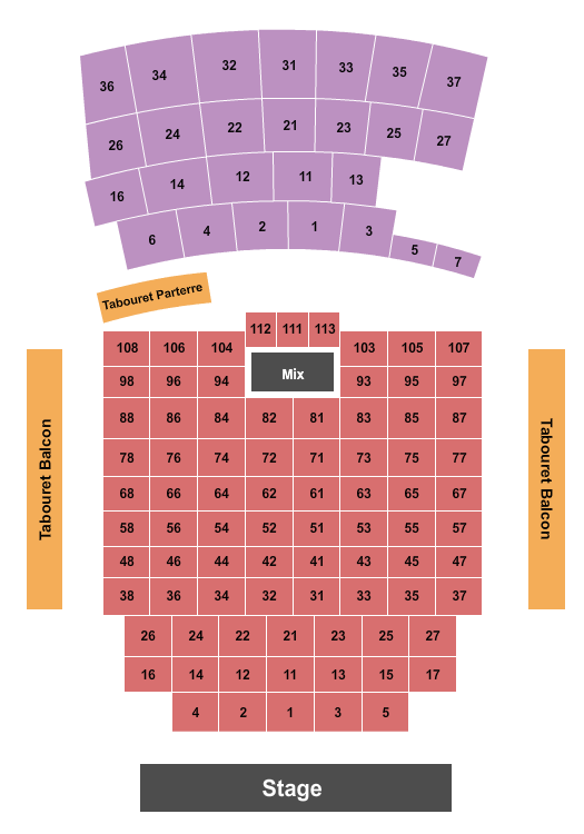 Le Club Square Dix30 Endstage Tables 2 Seating Chart