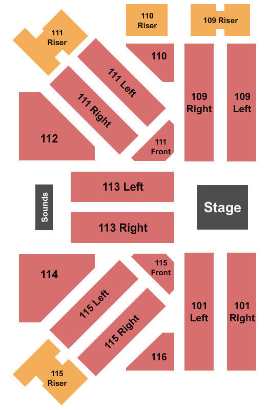 LeConte Event Center at Pigeon Forge Endstage 2 Seating Chart