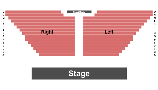 Leach Theatre at Castleman Hall End Stage Seating Chart