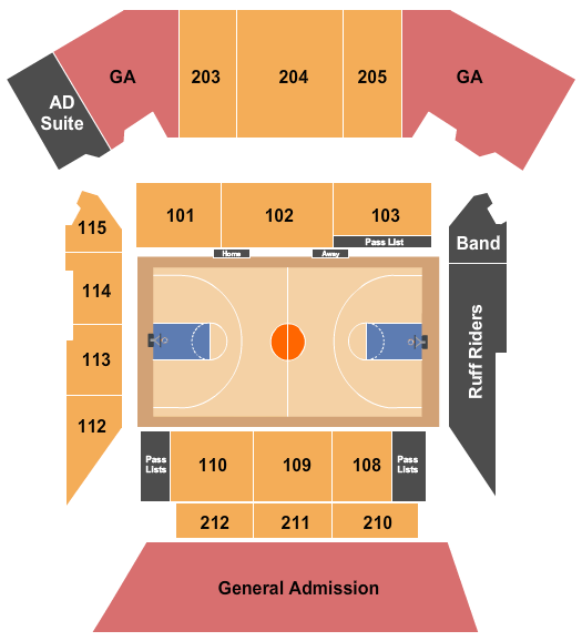 Leavey Event Center Basketball Seating Chart