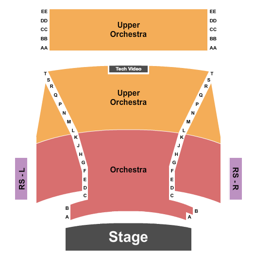 Lee College Performing Arts Center Endstage Seating Chart