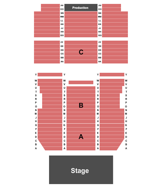 Lee Hall Auditorium Endstage 2 Seating Chart