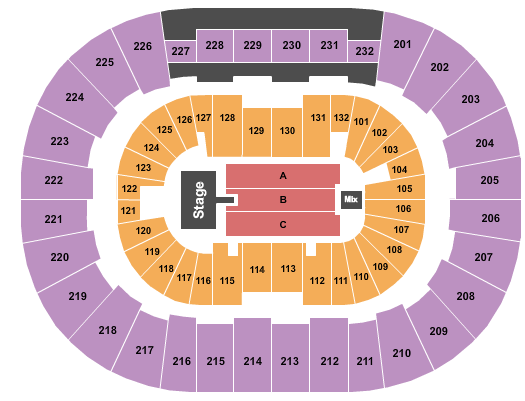 Legacy Arena at The BJCC 85 South Seating Chart