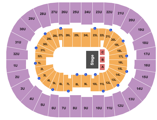 Legacy Arena at The BJCC A Perfect Circle Seating Chart