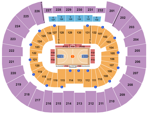 Legacy Arena at The BJCC Basketball - NBA Seating Chart