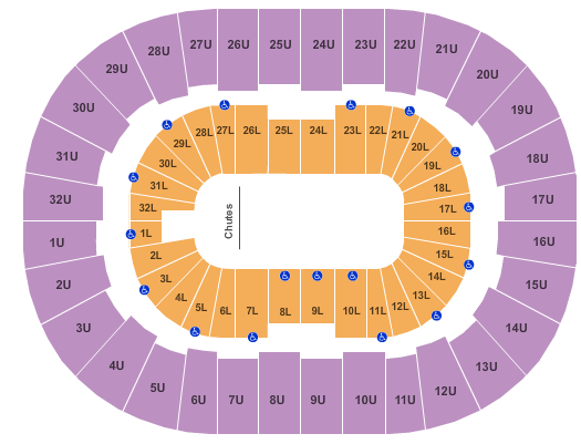 Legacy Arena at The BJCC Rodeo Seating Chart
